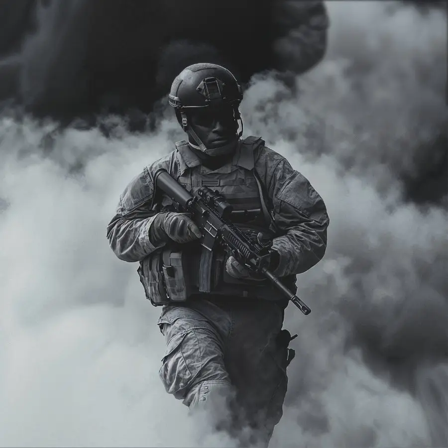 Service member reviewing a Chimney Trail kit